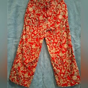 VS Women's Red Paisley Pants